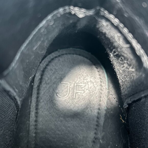 JUSTFAB Womans Black Heeled Boots SIZE 10 E - Picture 4 of 7